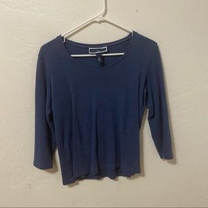 Casual Blue Knit Top SIZE SMALL